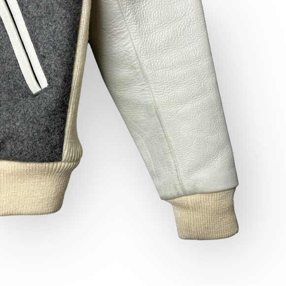 Reigning Champ Grey Melton Wool Varsity Jacket XS - Picture 10 of 13